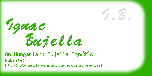 ignac bujella business card